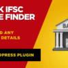 Bank IFSC Code Finder WordPress Plugin