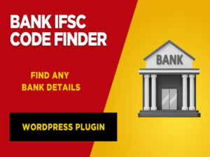 Bank IFSC Code Finder WordPress Plugin