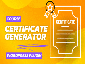 Course Certificate Generator WordPress Plugin